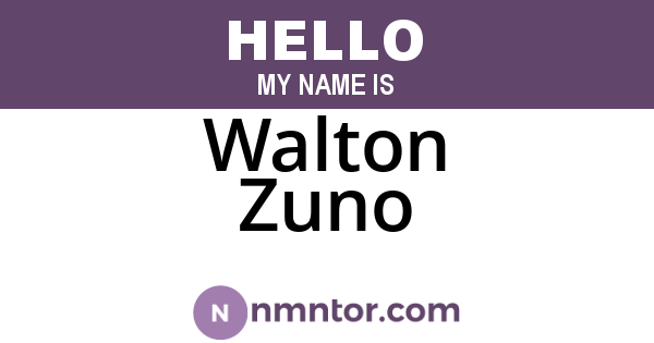 Walton Zuno