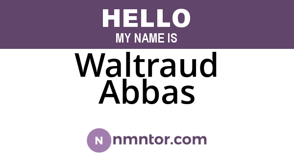Waltraud Abbas
