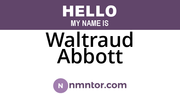 Waltraud Abbott