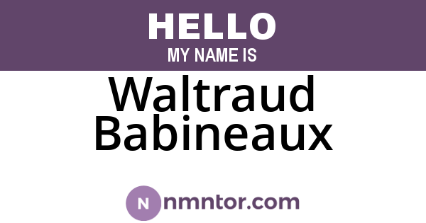 Waltraud Babineaux