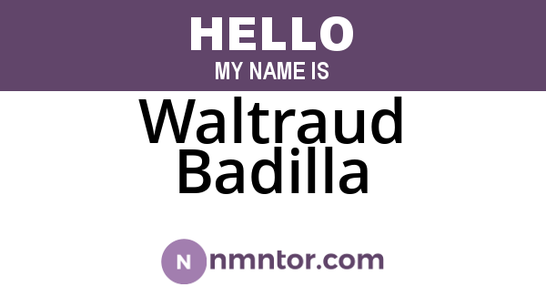 Waltraud Badilla