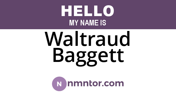 Waltraud Baggett
