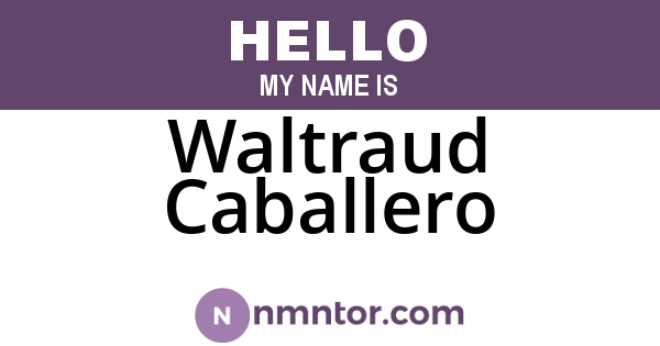 Waltraud Caballero