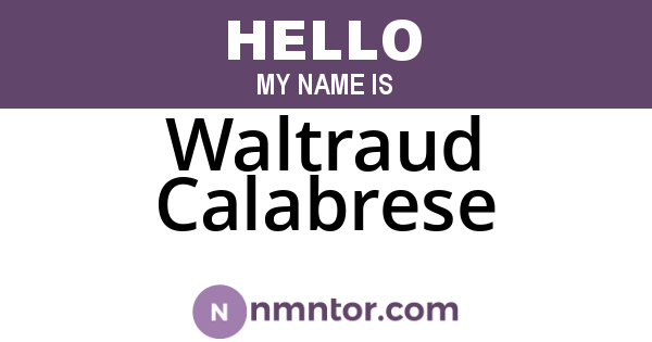 Waltraud Calabrese