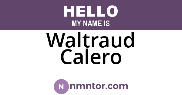 Waltraud Calero