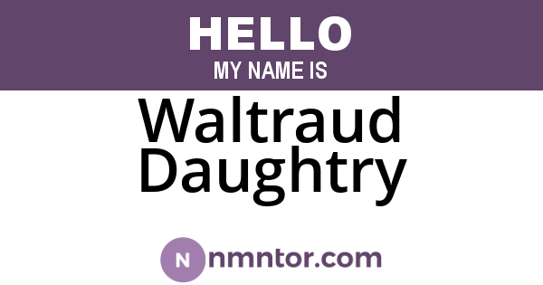 Waltraud Daughtry