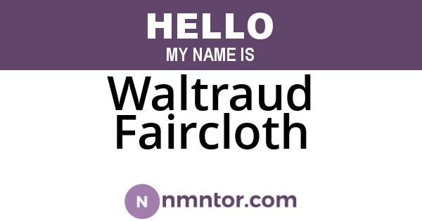 Waltraud Faircloth