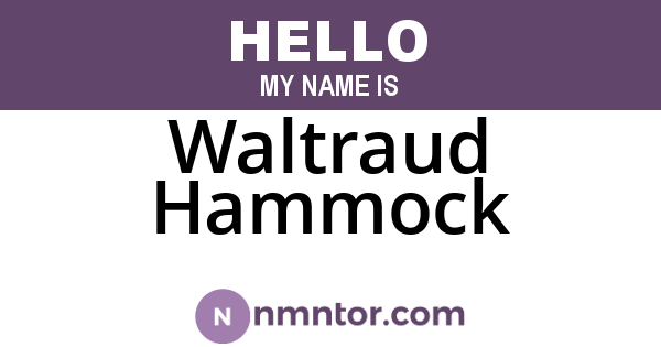 Waltraud Hammock