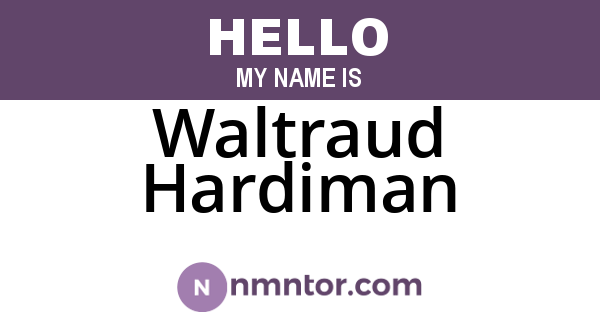 Waltraud Hardiman