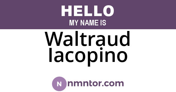 Waltraud Iacopino