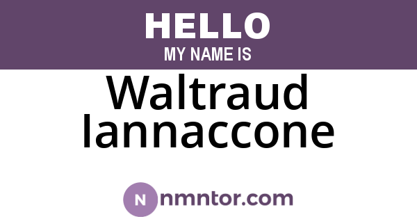 Waltraud Iannaccone