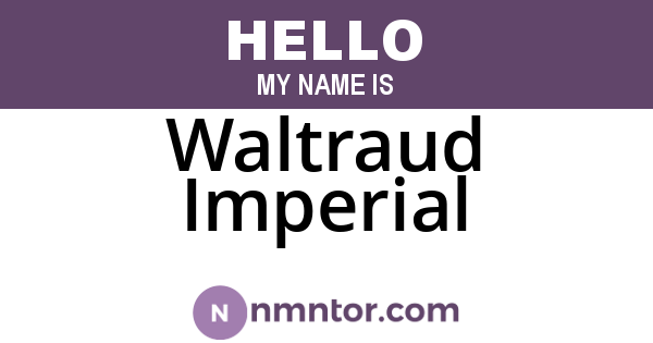 Waltraud Imperial
