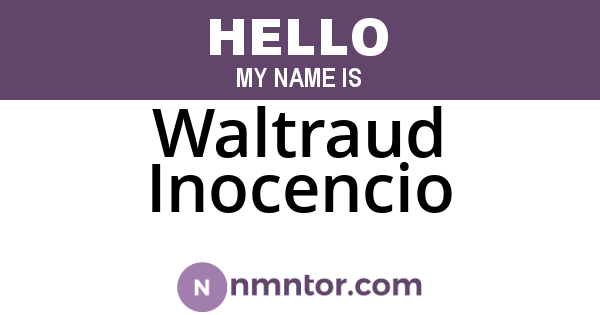 Waltraud Inocencio