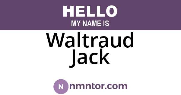 Waltraud Jack
