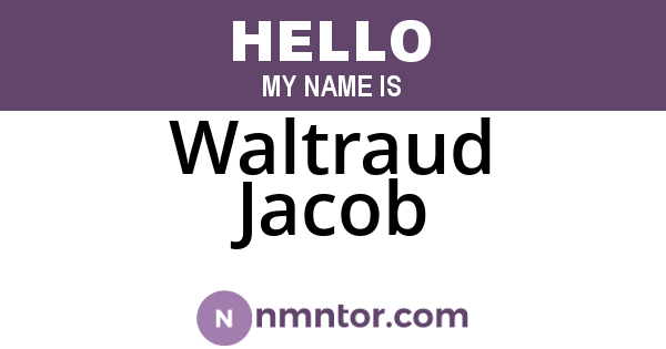 Waltraud Jacob