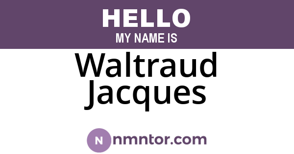 Waltraud Jacques