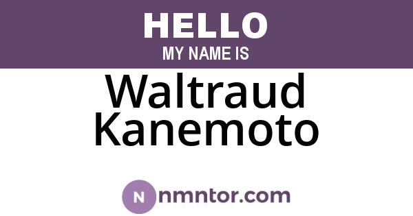 Waltraud Kanemoto