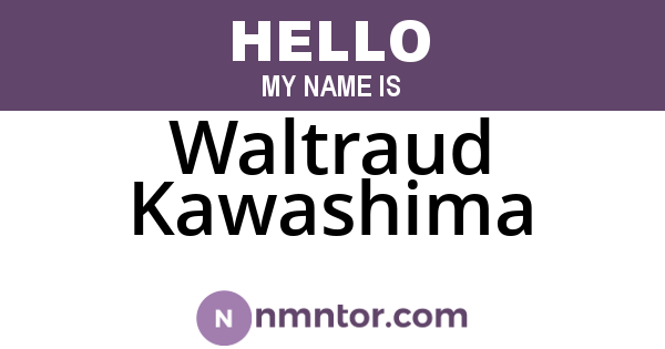 Waltraud Kawashima