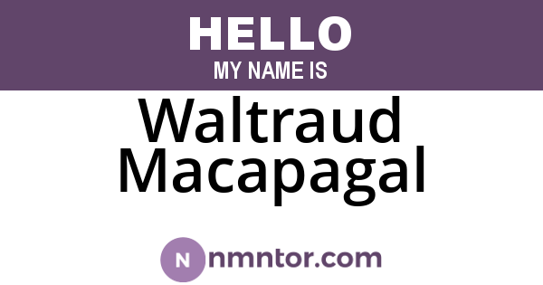 Waltraud Macapagal
