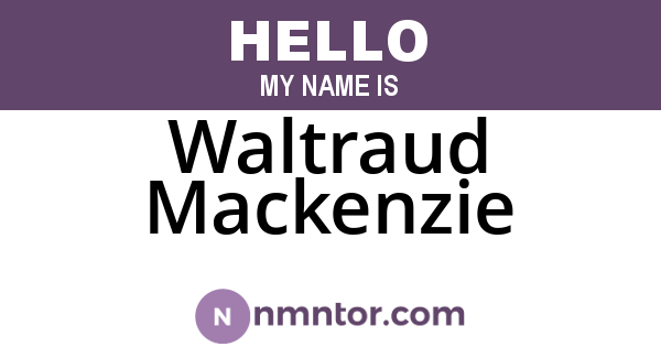 Waltraud Mackenzie