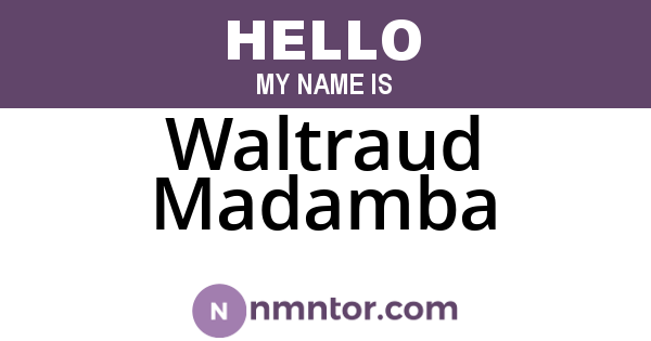 Waltraud Madamba