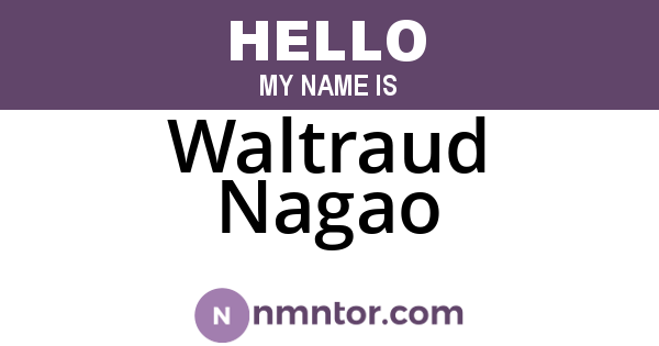 Waltraud Nagao