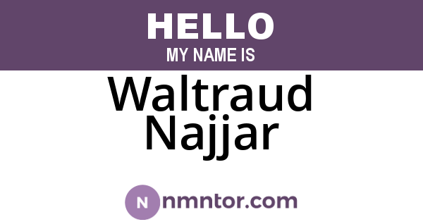 Waltraud Najjar