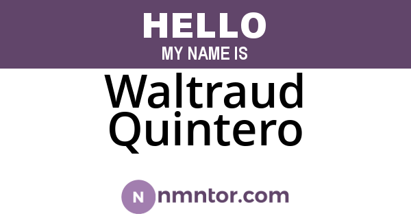 Waltraud Quintero