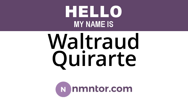 Waltraud Quirarte