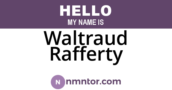 Waltraud Rafferty