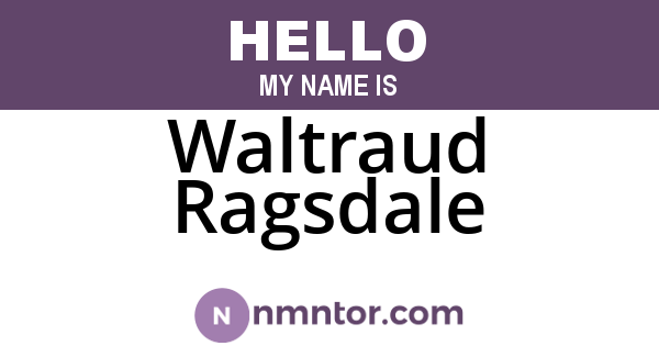 Waltraud Ragsdale