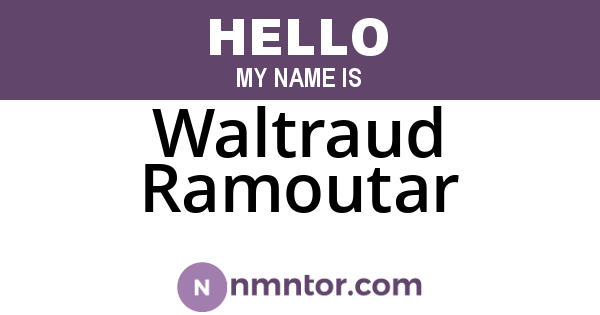 Waltraud Ramoutar