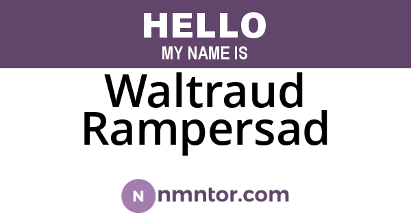 Waltraud Rampersad