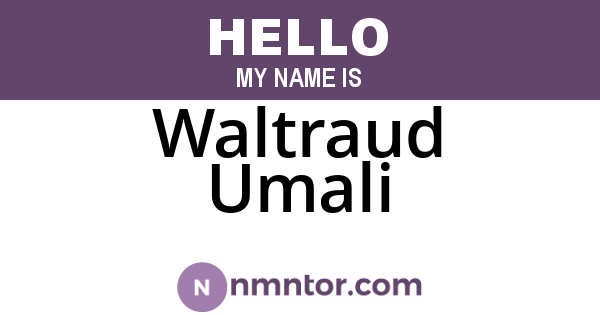 Waltraud Umali