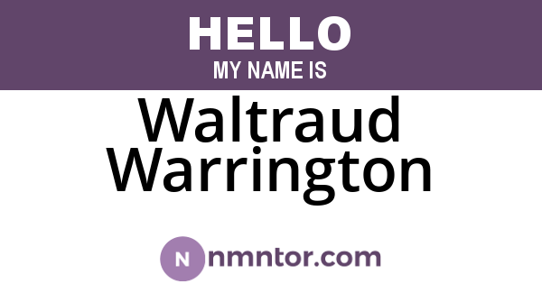 Waltraud Warrington