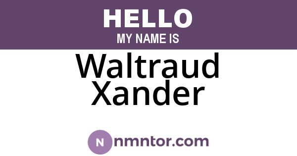 Waltraud Xander