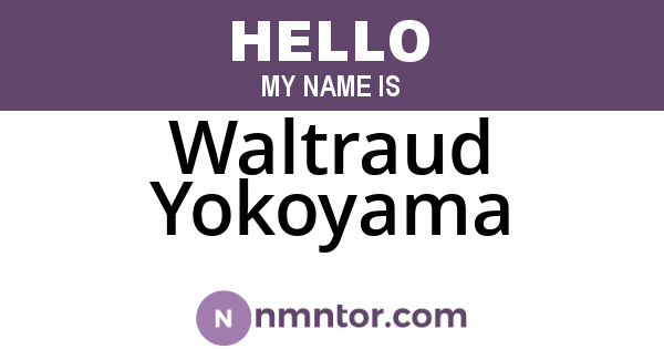 Waltraud Yokoyama