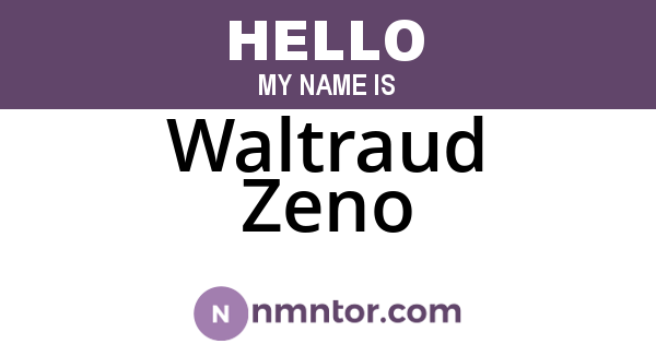 Waltraud Zeno