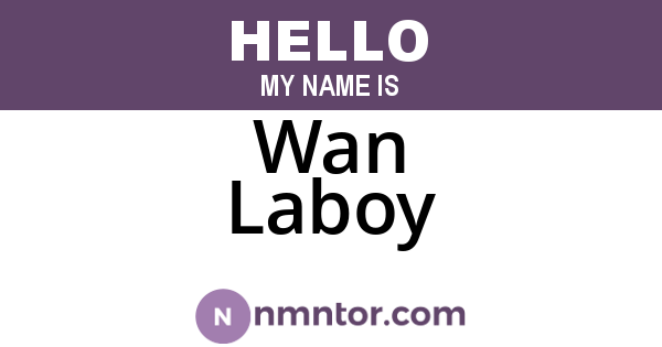 Wan Laboy