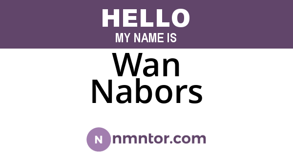 Wan Nabors