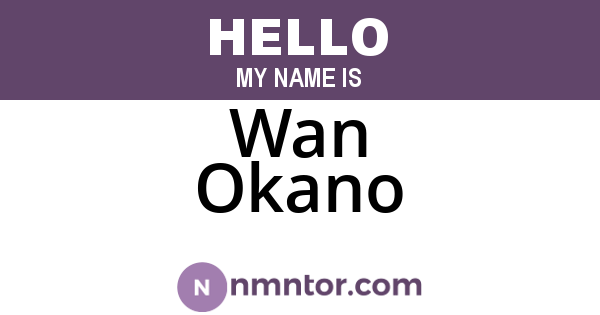 Wan Okano