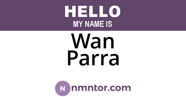 Wan Parra