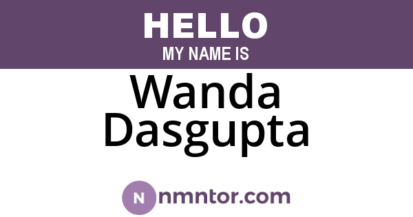 Wanda Dasgupta