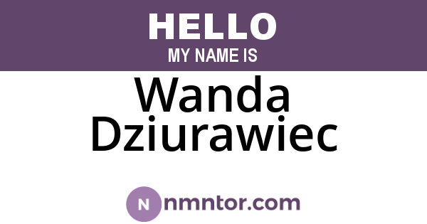 Wanda Dziurawiec
