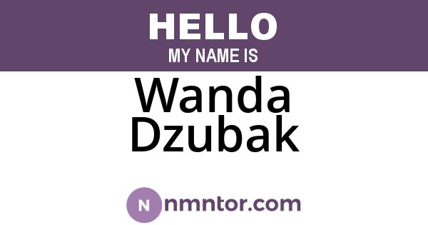 Wanda Dzubak