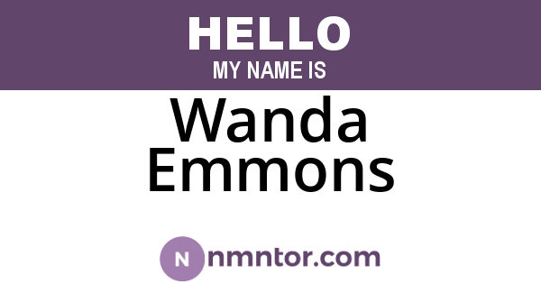 Wanda Emmons