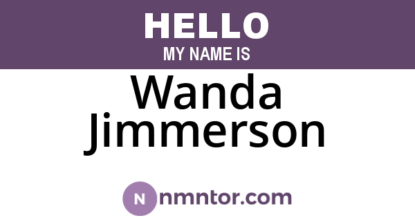 Wanda Jimmerson