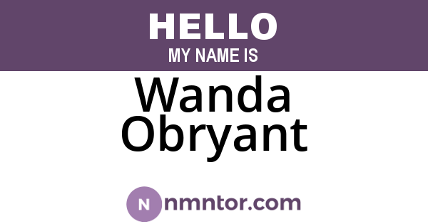 Wanda Obryant