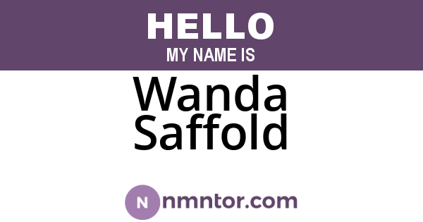 Wanda Saffold