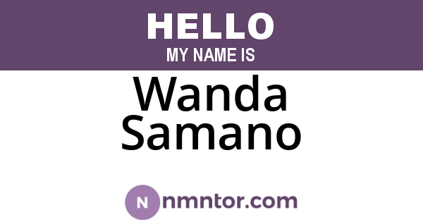Wanda Samano